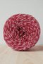 Burgundy - White Twisted Marbled, Lint-Free, Shiny, Acrylic Viscose Winter Knitting Yarn (200 Gr.) - 4