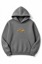 Oversized Smoke Gray Unisex 777 Cheetah Printed Hooded Sweatshirt