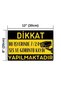 Security Camera Aluminum Sign – Audio and Video Recording Taking Place 24/7 in This Workplace – 20X30Cm - 2