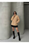 Women's Plush Jacket with Mock Neck Pockets - 4