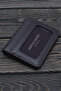 Brown Unisex Leather Card Holder 1252K6C - 6
