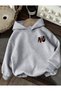 Unisex Men/Women Colorful Never Custom Printed Cotton Oversized Hooded Sweatshirt - 2