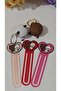 Dudu & Bubu Keychain + Bookmark Set |   Cute 3D Figure and Heart Design - 6
