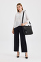 Genuine Leather, Cross Strap, Daily Bag, Women's Shoulder Bag, White 32*27*12 cm - 6