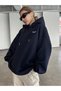 “New Season - Unisex Men/Women Colorful 80 Special Printed Cotton Oversized Hooded Sweatshirt - 2