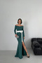 Maxi Balık Slit White Bow Graduation Evening Dress - 5