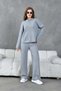 Basic Wick Knit Detailed Half Zipper Knitwear Bottom-Top Set Aw25Au0045 - 2