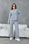 Basic Wick Knit Detailed Half Zipper Knitwear Bottom-Top Set Aw25Au0045 - 4