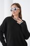 Oversized Color Block Soft Textured Knitwear Sweater Aw25Kz0107 - 2