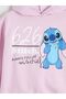 Stitch Printed Girls' Thick Sweatshirt - 3