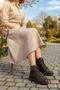 1180 Comfortable Warm Lining Non-Slip Sole Soft Genuine Leather Women's Boots - 2