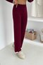 Oversized Half Zipper Polo Neck Knitwear Bottom-Top Set Aw25Au0048 - 4