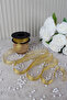 Gold Chiffon Ribbon 2.5 cm 20 m - Wedding, Engagement, Dowry, Gift, Decoration, Birthday, Party - 3