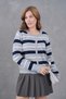 Striped Soft Textured Knitwear Cardigan Aw25Hi0068 - 6