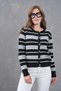 Striped Soft Textured Knitwear Cardigan Aw25Hi0068