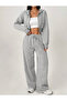 Women's Wide Leg Winter 2 Thread Count Fleece-Lined Thick Fleece Lined Fabric Sweatpants