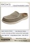 Men's Loafer Mules, Classic Canvas Slippers with Arch Support, Slip On Casual Loafers Shoes for Men, - 6