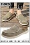 Men's Loafer Mules, Classic Canvas Slippers with Arch Support, Slip On Casual Loafers Shoes for Men, - 5