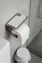 Stainless Steel Adhesive Toilet Paper Holder with Shelf |   Installation Without Drilling |   Moisture Resistant - 2