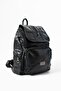 Faux Leather Washed Backpack (Polyurethane) Black Model:(571-14-16J) - 3