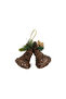 Hanging Rattan Bells Gold 21x11x20cm - 4