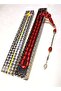 Capsule Cut 9X12 mm Tasseled Stick Crimped Amber Prayer Beads - 3