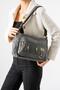 Washed Leather Crossbody Shoulder Bag Polyurethane Leather Gray Model:(571-14-16D)