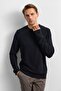 Black Regular Fit Crew Neck Knit Sweater - 4
