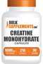 كبسولات الكرياتين أحادية الهيدرات من BulkSupplements بتركيز 5000 ملغ - 210 كبسولة