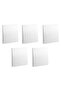 Legrand Mallia Senses Switch Matt White Screw Type Terminals 16A 250V Pack of (5, 1 Gang 1 Way)