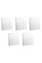 Legrand Mallia Senses Switch Matt White Screw Type Terminals 16A 250V Pack of 5 (3 Gang 1 Way)
