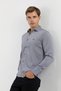 Snap Fastener Long Sleeve Men's Shirt - 8