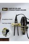 Hair Dryer Holder Hair Dryer and Straightener Holder Wall Mounted Hairdryer Stands Adhesive Straight - 2