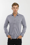 Snap Fastener Long Sleeve Men's Shirt - 5