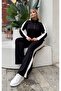 Women's Plus Size Snap Detail Turn-Down Collar Modal Fabric Stretchy Soft Textured Tracksuit Set 25091 - 7
