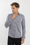 Snap Fastener Long Sleeve Men's Shirt - 2