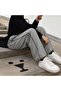 Harajuku Zip Detail Gray Tracksuit Oversize Sweatpants - 2