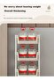 4-Tier Rolling Utility Cart with Wheels Multi-Functional Storage Trolley Movable Storage Organizer - 6