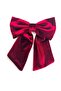 Women's Red Velvet Bow Elastic Hair Clip
