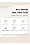 4-Tier Rolling Utility Cart with Wheels Multi-Functional Storage Trolley Movable Storage Organizer - 7