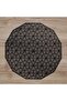 Onekado 6-Piece American Placemat Round Gold – Dando 38 cm – Pvc Decorative Table Mat