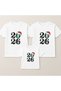 2026 New Year New Year's Eve Santa Claus Christmas Printed Mother Father Children Family T-Shirt Combination