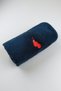 Boxing Glove Embroidered 100% Cotton Sportsman Towel - Navy Blue 50X100 cm Premium Boxer Towel - 4