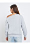 Asymmetric Neck Graphic Print Sweatshirt - 5