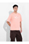 Peach Graphic Print Boxy T-Shirt - 4