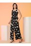 Waist Tie-Up Peplum Crop Top and Palazzos Co-Ords - 2