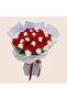 51 White & Red Roses