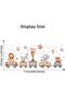 Cartoon Animal Wall Stickers for Kids Room - Cars Theme (Fox, Lion, Elephant, Giraffe) - 3