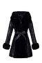 Faux Fur Tim Belted Warm Lining Coat - 4