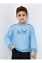 Slogan Print Round Neck Sweatshirt